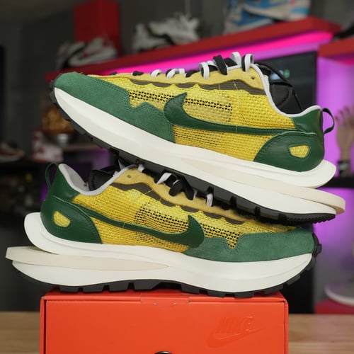 Image of Nike Vaporwaffle sacai Tour Yellow Stadium Green