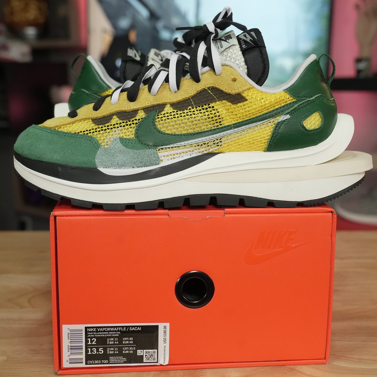 vaporwaffle green and yellow