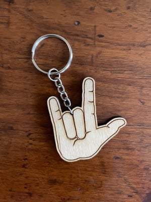 Image of Sign Language “I Love You” Keychain