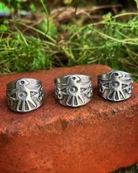 Image 1 of WL&A Handmade Old Style Heavy Ingot Cigar Thunderbird Rings