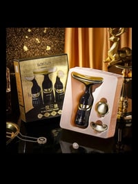 three-purpose lifting and firming facial massage device