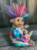 Image 3 of Mini Vintage Troll Doll repaint