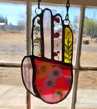 Image 3 of Stained Glass hand with florals