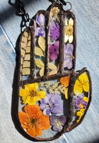 Image 2 of Hand made dried mixed flowers encased in glass