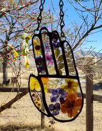 Image 3 of Hand made dried mixed flowers encased in glass