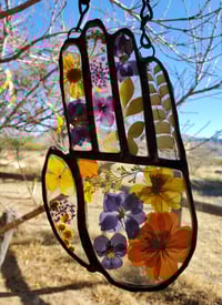 Image 4 of Hand made dried mixed flowers encased in glass
