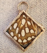 Image 5 of Glass charm pendants with butterfly wing