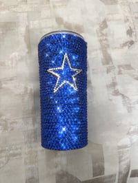 Image 4 of Dallas Cowboys Tumbler “Blue Crystal”