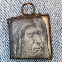 Image 2 of Primitive Man & Woman 1888 charm