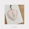 Tulip Heart Keyring