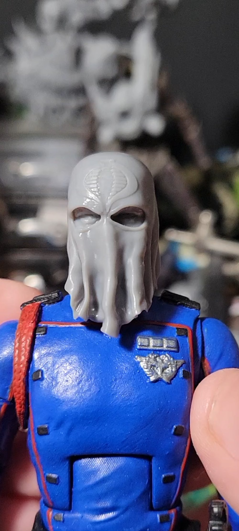 Cobra commander hooded head