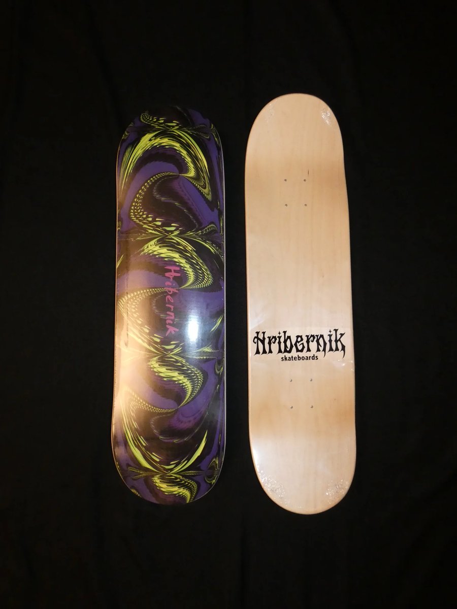 Image of Hribernik Skateboard by Richmond Artist Susan Hribernik 