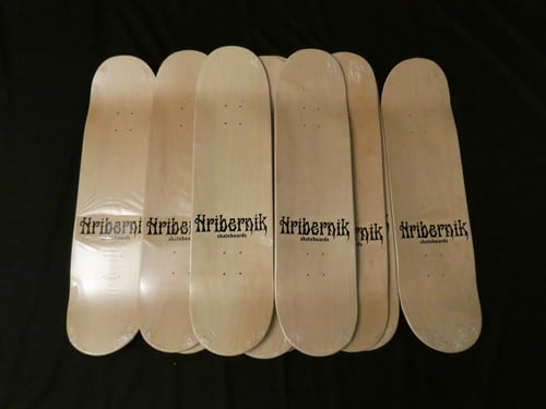 Image of Hribernik Skateboard by Richmond Artist Susan Hribernik 