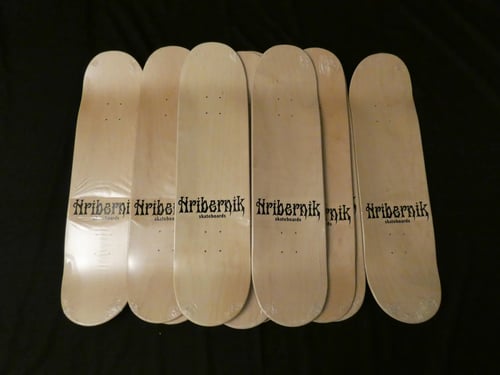 Image of Hribernik Skateboard by Richmond Artist Susan Hribernik