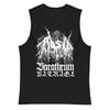 ABSU - BARATHRUM V.I.T.R.I.O.L. WHITE PRINT (BLACK) MUSCLE SHIRT 