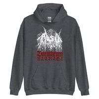 Image 3 of ABSU - BARATHRUM V.I.T.R.I.O.L. WHITE/RED - HOODIE (BLACK, DARK HEATHER, SPORT GREY)