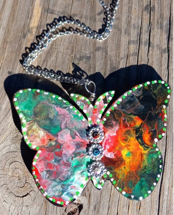 Image of Boho Butterfly Necklace 