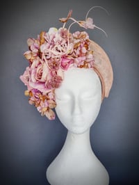 Floral crown in blush mauves