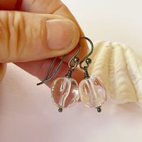 Image 4 of Crystal Clear Faceted Earrings
