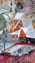 Large, "Snowy path to the mountains", 66x140 cm Image 5