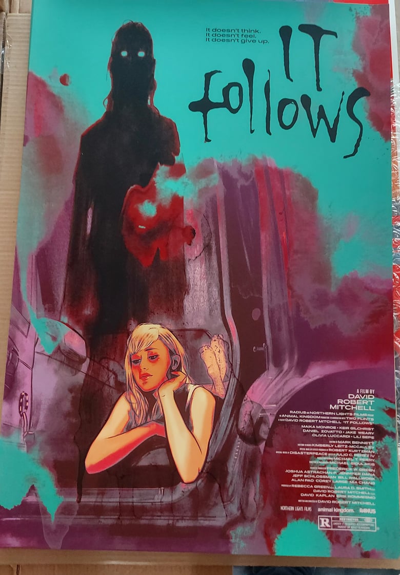 Image of IT FOLLOWS LTD ED SCREENPRINT GREEN ED - SIGNED AND NUMBERED 
