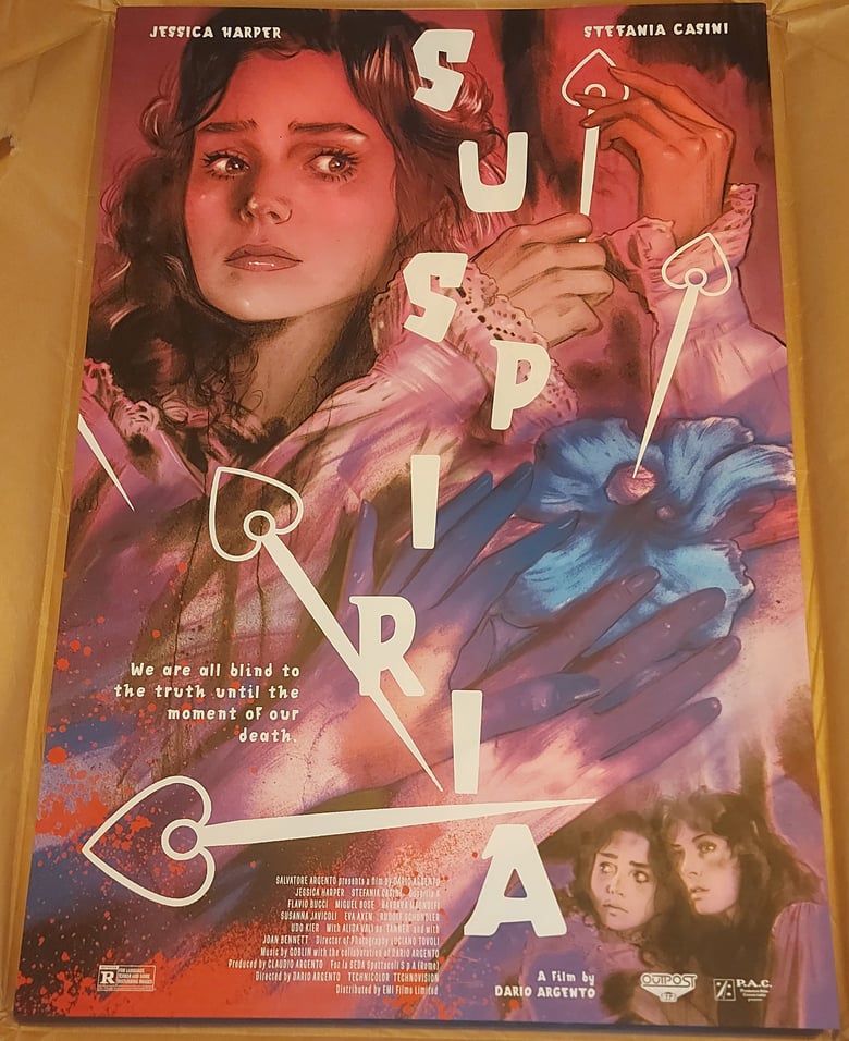 Image of SUSPIRIA LTD ED SCREENPRINT BY OUTPOST 512 - SIGNED AND NUMBERED 