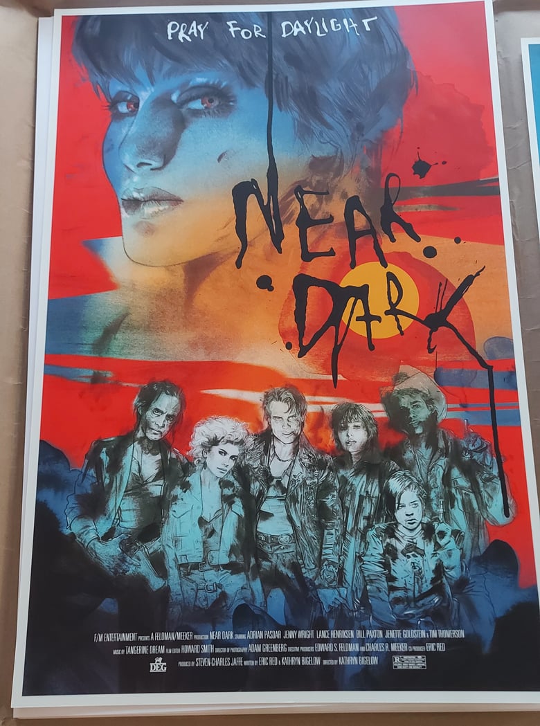 Image of NEAR DARK 'RED' LTD ED SCREENPRINT - SIGNED AND NUMBERED 