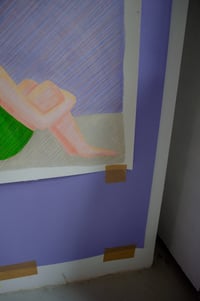 Image 5 of The One Swimmer in Green - original painting