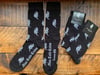 NINE TAILS TATTOO / FUDO-MYO-O Socks BLACK&White
