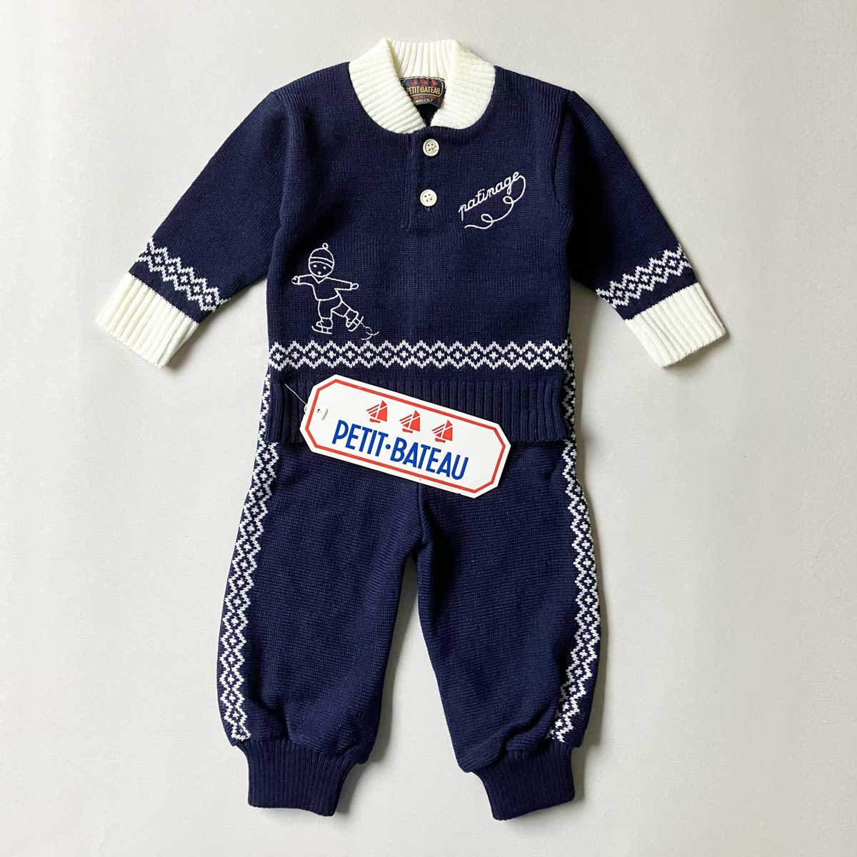 Image of Ensemble patineur 3/6 mois Petit Bateau