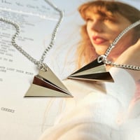 Image 3 of Paper Airplane Necklace