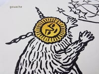Image 2 of Sunbear and Moontilope - unlimited Linoprint 