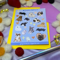 Image 1 of Playful Puppies Sticker Sheet
