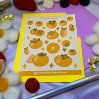 Image 1 of Persimmon Sticker Sheet