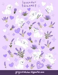 Image 3 of Lavender Dreams Sticker Sheet