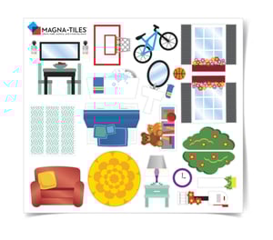 Image of Juego magnético de una casa