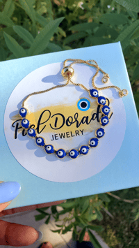 Image 2 of Evil Eye Slider Bracelets 