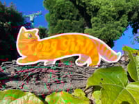 Long Girl Cat Sticker