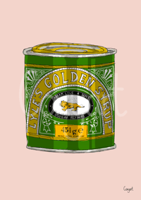A4 Golden Syrup print