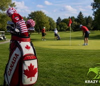 Image 2 of Canada Canuck custom Golf Club Cover hand knit logo  gift red white-bd750fe0