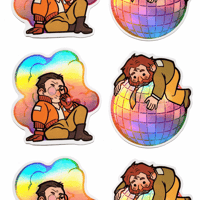 Disco Elysium Holo Stickers