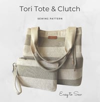 Image 2 of Tori Tote Bag and Clutch PDF Sewing Pattern