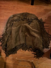 Image 2 of Fringe Leather Jacket (L, XL)