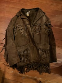 Image 1 of Fringe Leather Jacket (L, XL)