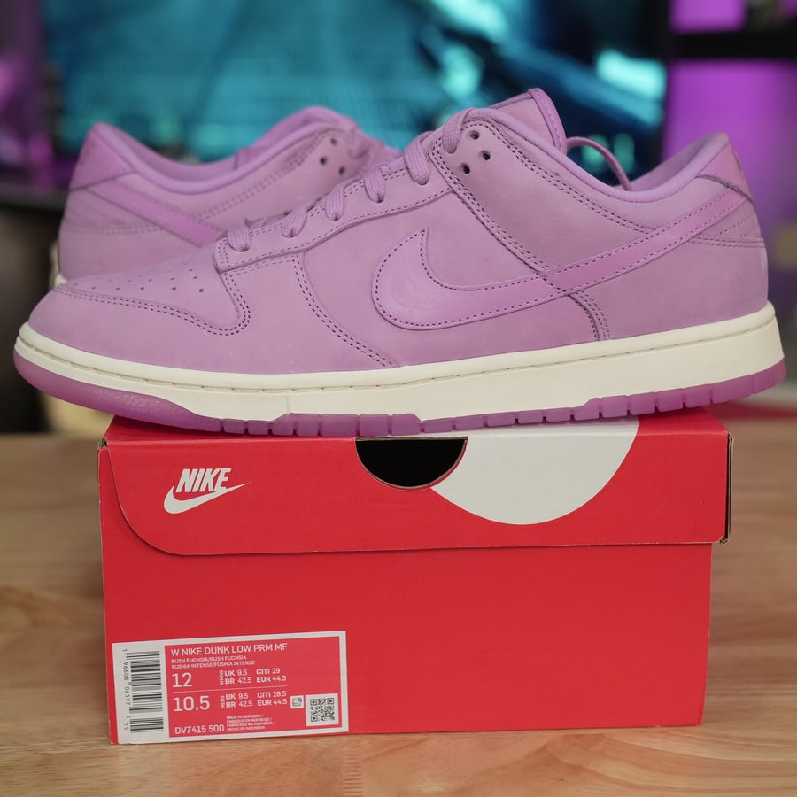 Image of Nike Dunk Low PRM MF Rush Fuchsia (Women's)