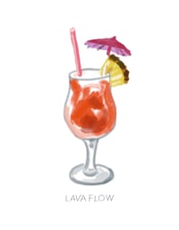 Image 1 of TIKI COCKTAIL — LAVA FLOW