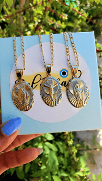 Image 1 of Oval Cut Religious Necklaces
