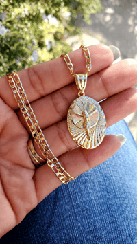 Image 3 of Oval Cut Religious Necklaces