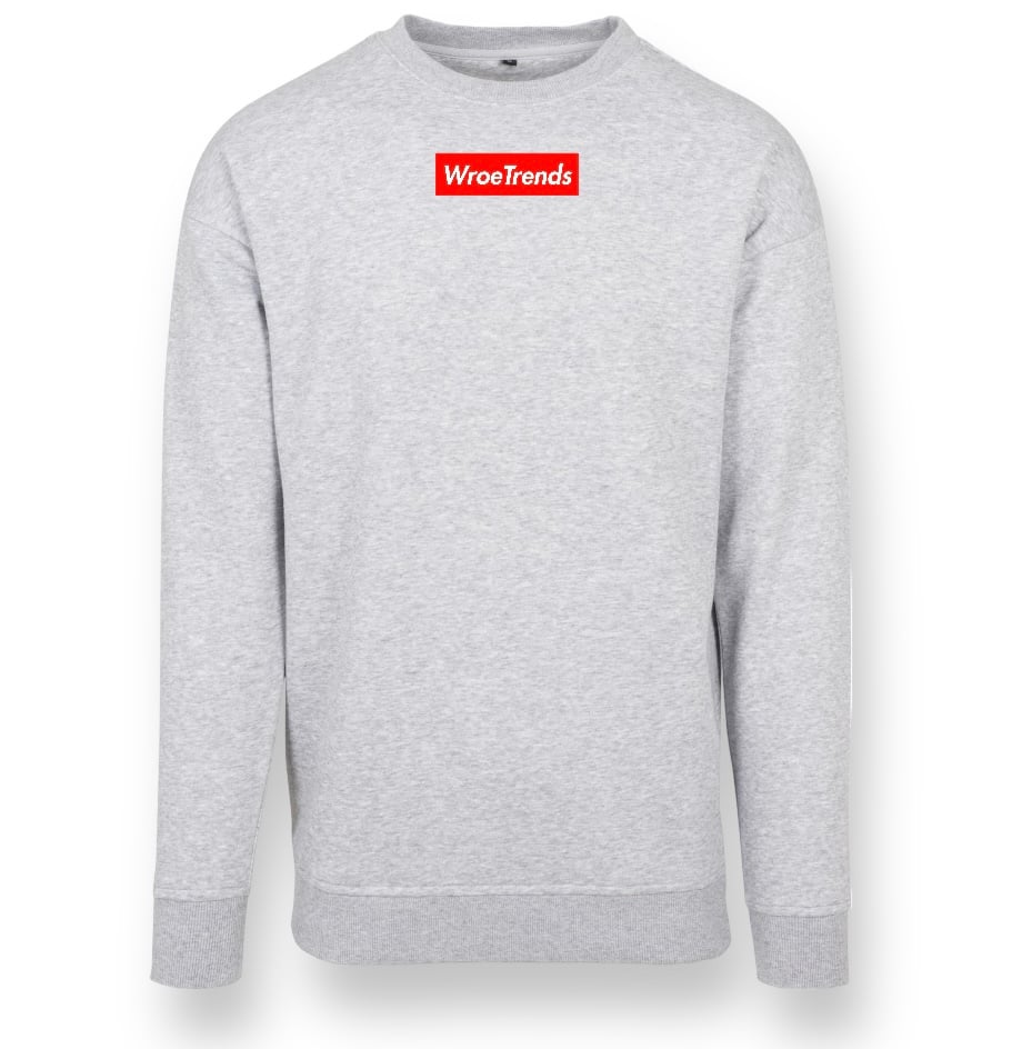 Image of GREY RED BOX SWEATER