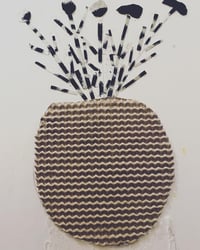 Image 2 of Collagraph Flowers in Vase Print